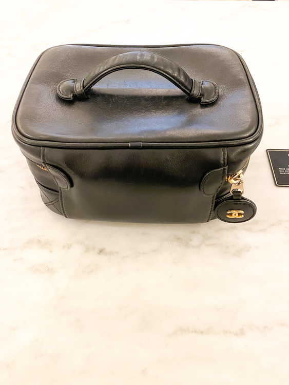 CHANEL Leather Vanity Bag