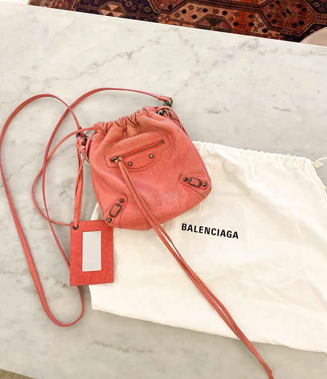 BALENCIAGA Small Pink Crossbody Bag