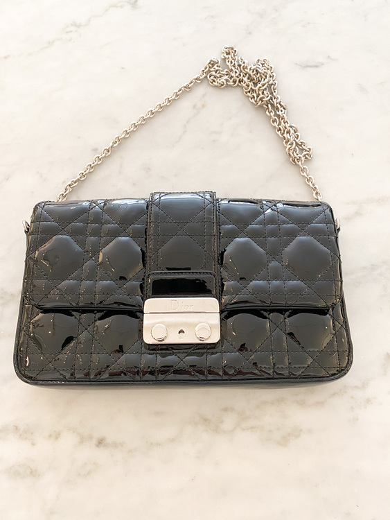 DIOR Miss Dior Cannage Patent Leather Bag