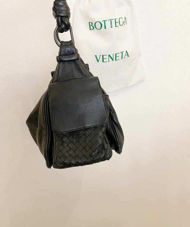 BOTTEGA VENETA Black Leather Nappa Bag