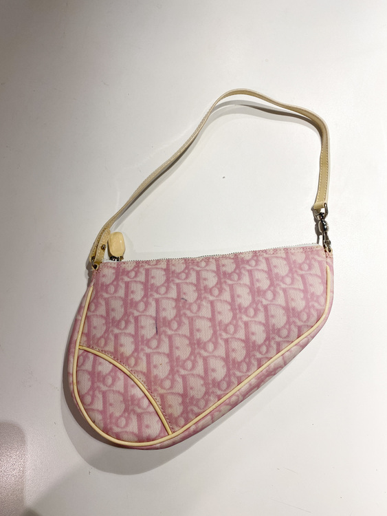 CHRISTIAN DIOR Saddle bag Mini Vintage Pink