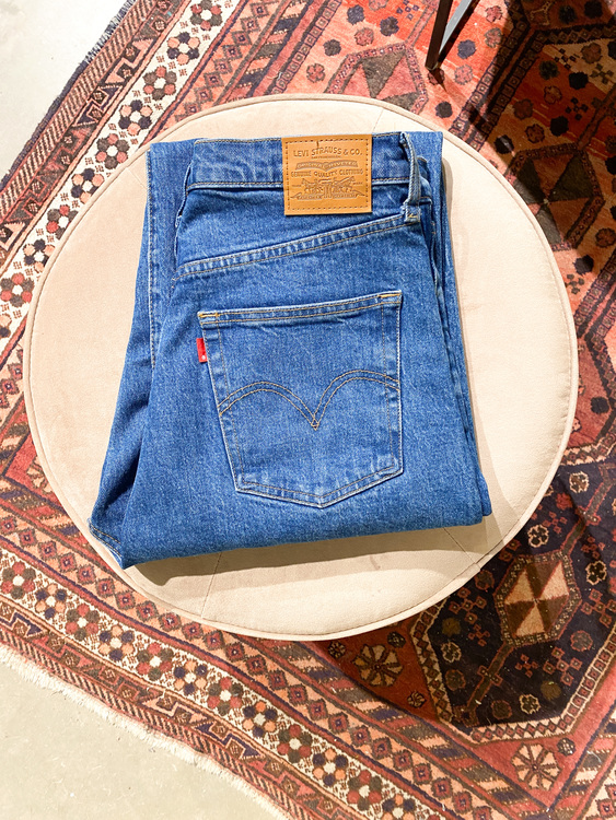 LEVIS Ribcage Straight Blue Jeans (31/27)