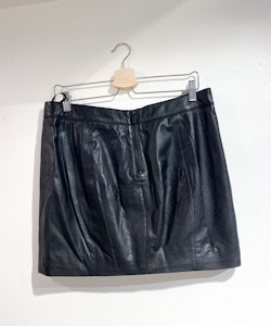STAND Leather Skirt (40)