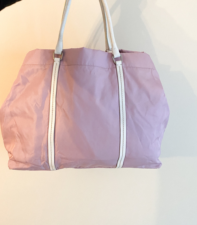 PRADA Tessuto Shopping Pink Nylon Bag