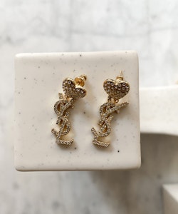 Yves Saint Laurent Heart Earrings