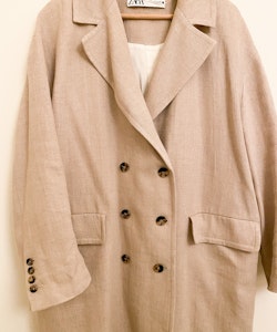 ZARA Linen/Cotton Coat (XL)
