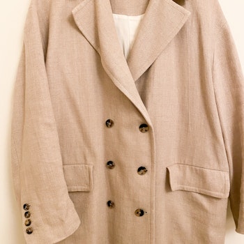 ZARA Linen/Cotton Coat (XL)
