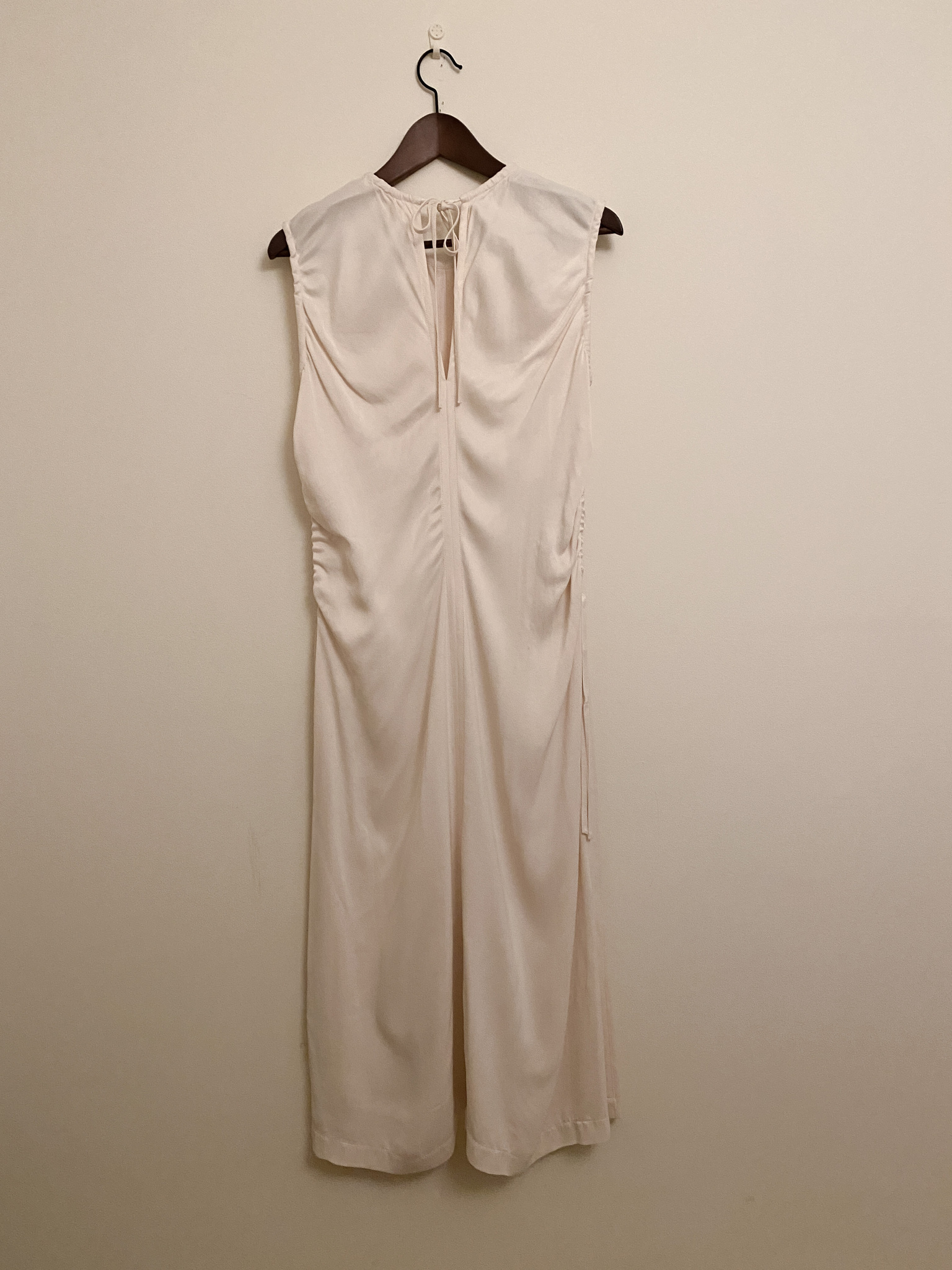 ARKET White Silky Viscose Dress (40)