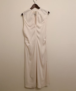 ARKET White Silky Viscose Dress (40)