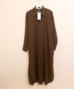ZARA Home Brown Linen Shirt Dress (L)