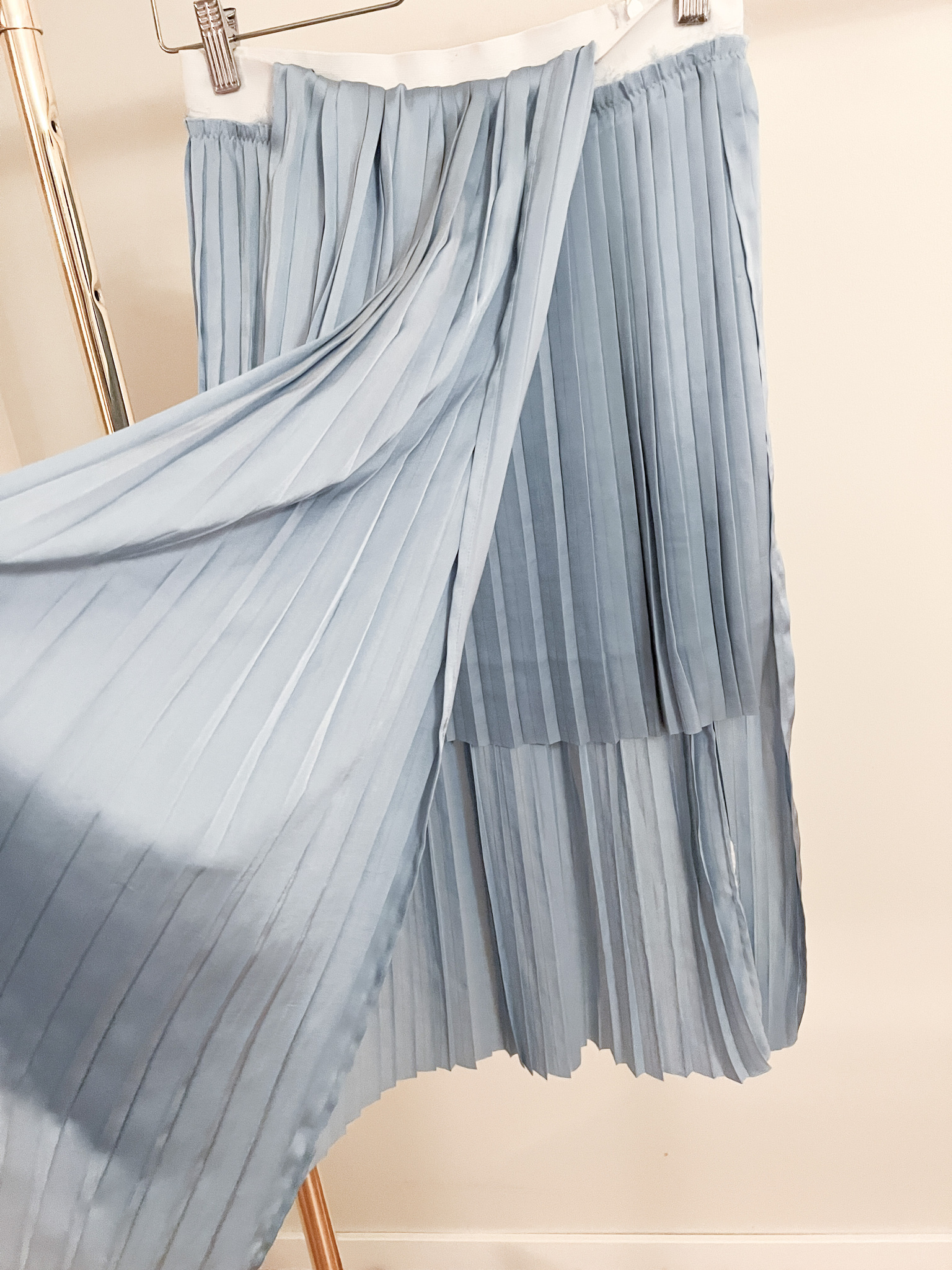DAGMAR Skirt Blue Silk   (34)