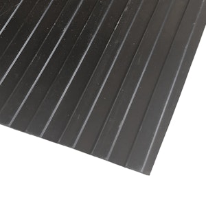 Wide Ribbed rubber sheet