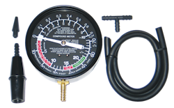 Vacuum meter and petrol pump tester