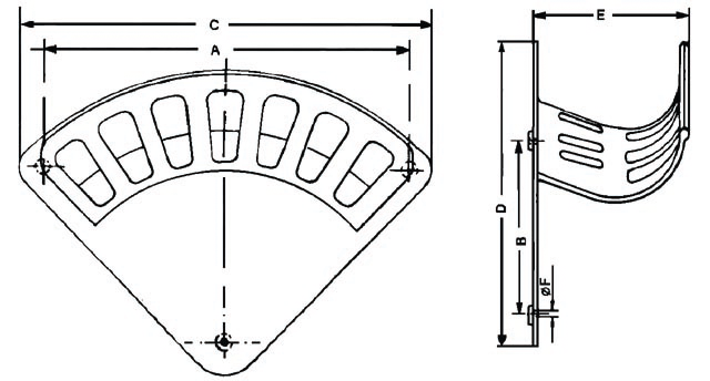 Aluminium hose holder "S", small