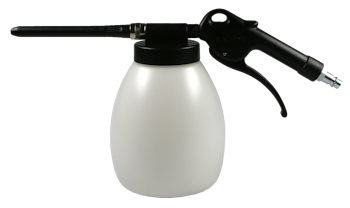 Spray gun with 1.2 l PEHD container