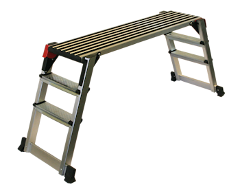 Working platform ALU "L" foldable/anti-slip