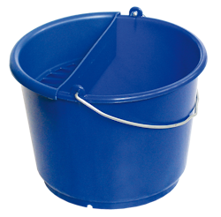 Bucket ultramarine RAL 5002 with sponge-holder