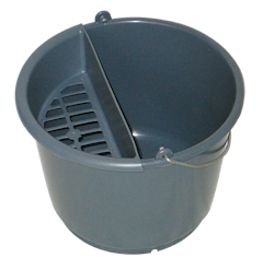 Bucket blue-grey RAL 7031 with sponge-holder