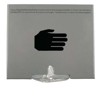 Glove dispenser ALURAL9006 with protection indication