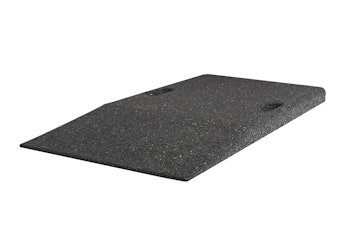 Rubber ramp for scissor lift 1000x500mm available in different heights, recycled polyurethane