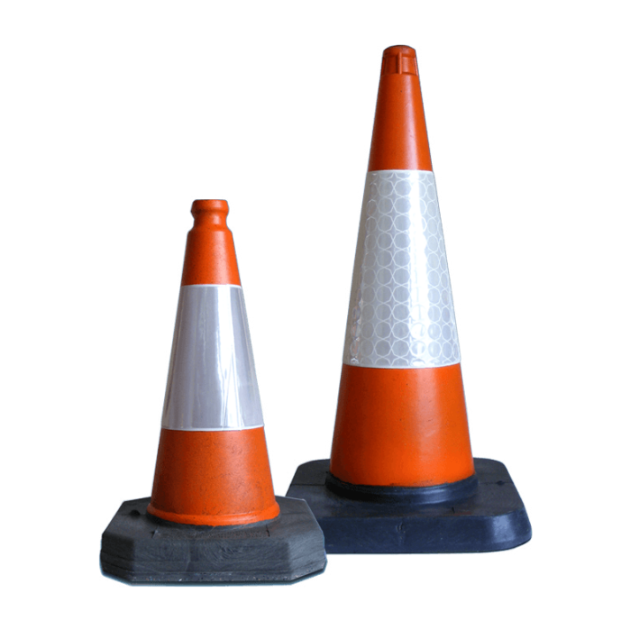 Traffic cone MPL RA1 in 100% recycled thermoplastic