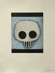 Skull, blue