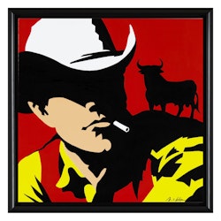 Vaquero Osborne fondo rojo