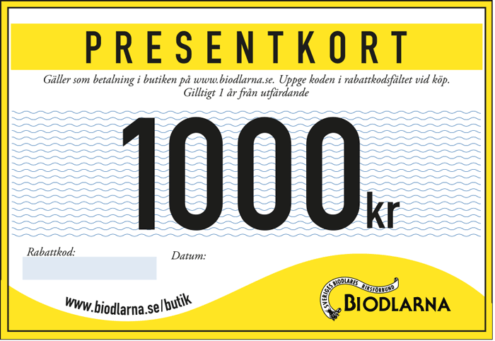 Presentkort 1000 kr