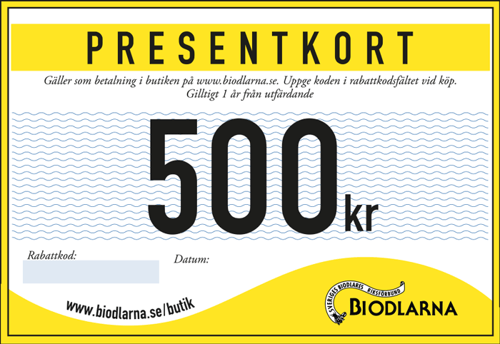 Presentkort 500 kr