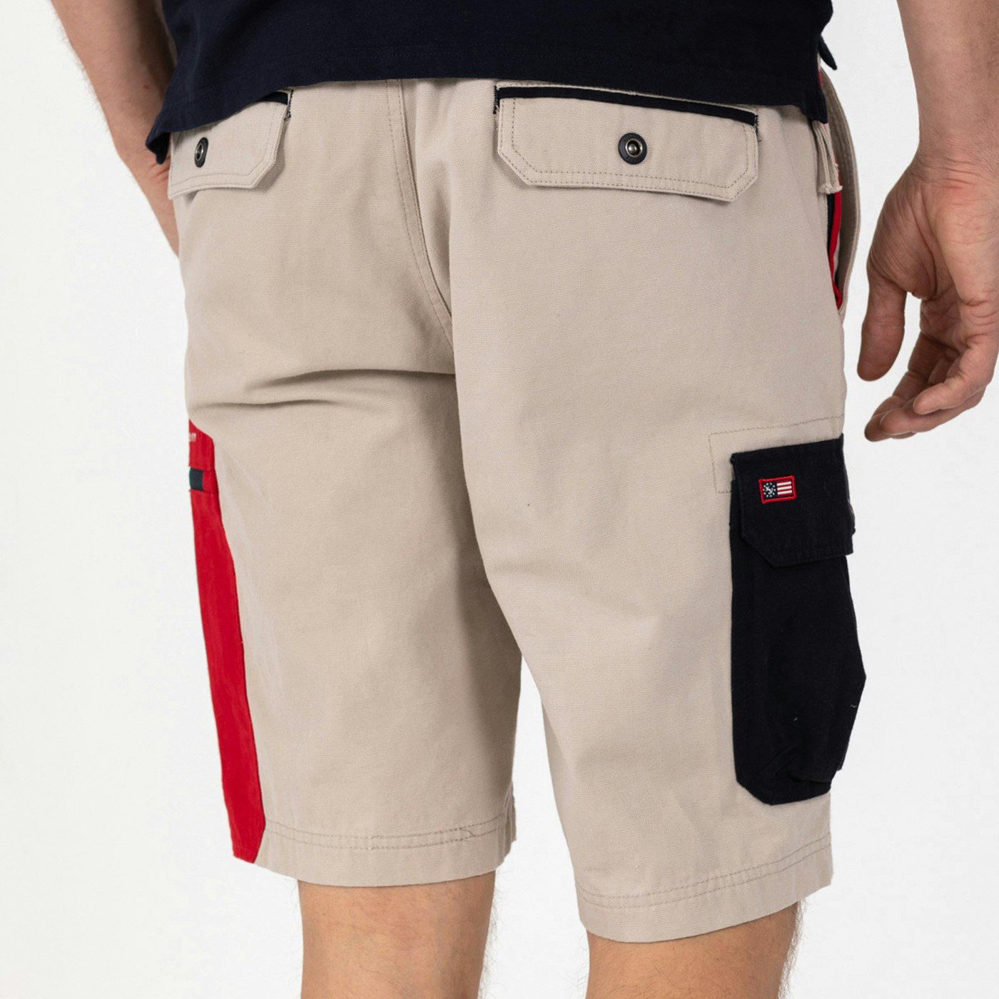 Red Pocket Shorts