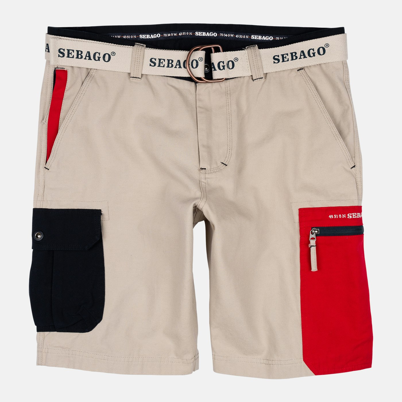 Red Pocket Shorts | Sebago | Hannas i Hamnen - Hannas i Hamnen