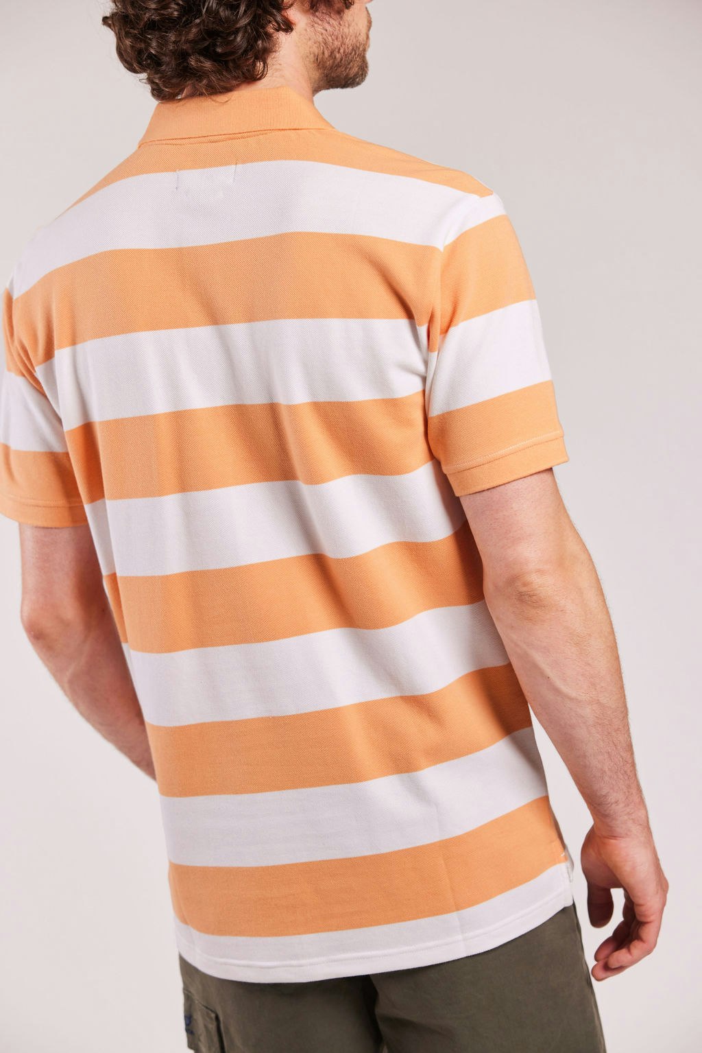 Mick Block Striped Pique