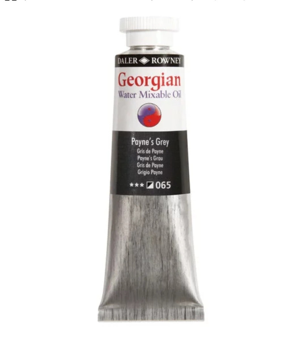 Kopia Georgian water mixable oil  Paynes Grey  37 ml