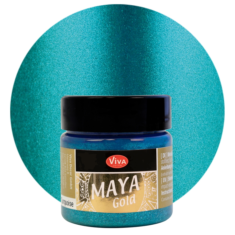 Viva Decor Maya Gold Turquoise