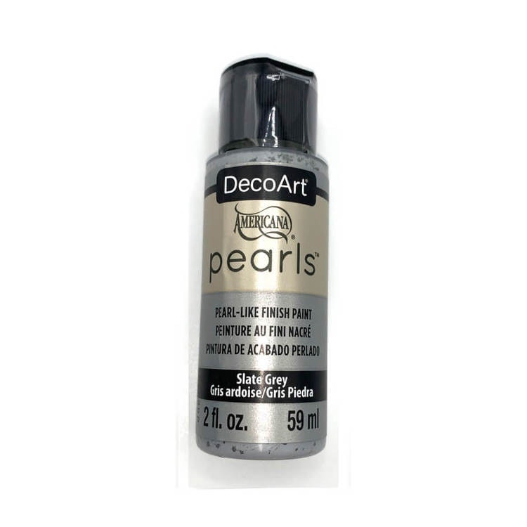 DecoArt Pearls Slate Grey
