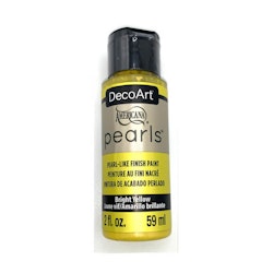 DecoArt Pearls Bright Yellow