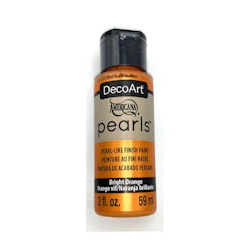 DecoArt Pearls Bright Orange
