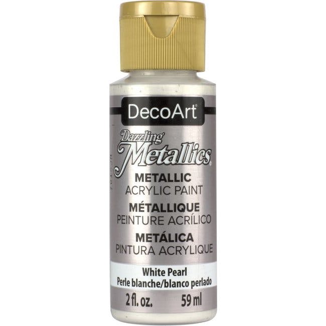 DecoArt Dazzling Metallics White Pearl