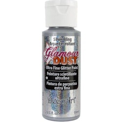 DecoArt Glamour Dust Silver bling  59ml