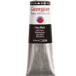 Georgian  water mixable oil  ivory black   37 ml