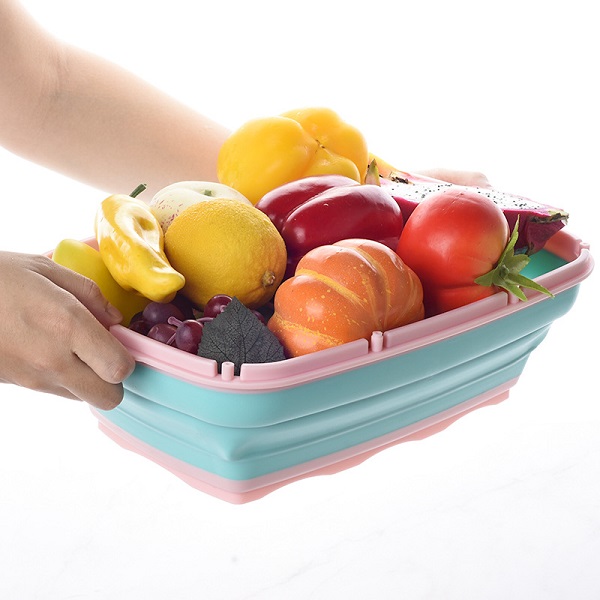 Smart Multifunktionell Grönsaksbox / Fruktbox / Skärbräda Blå/Grön