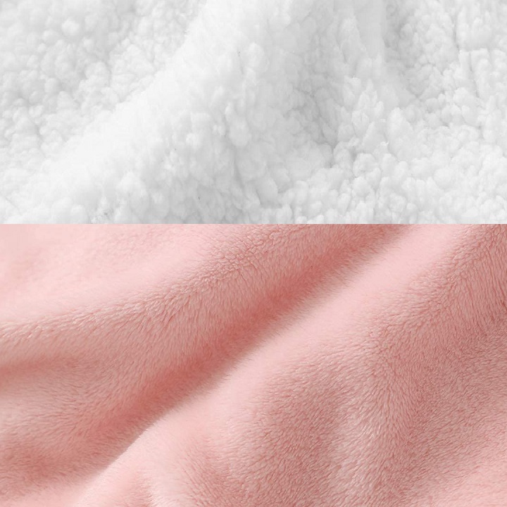 Ljum® Oversize Filt Hoodie Blanket - Old Pink