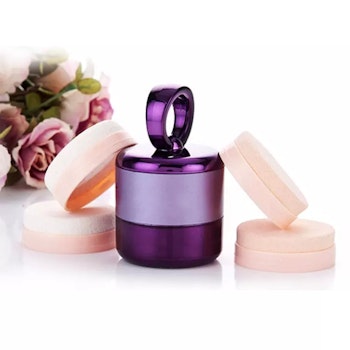 Smart vibrerande 3D makeup puff / svamp sminkverktyg