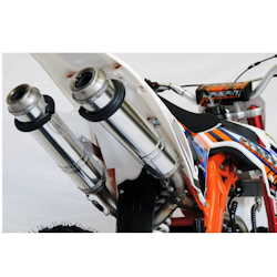 Factory Double Muffler Race Exhaust "CRF STYLE CYLINDER HEAD"