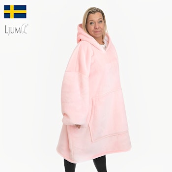 Ljum® Oversize Filt Hoodie Blanket - Aprikos