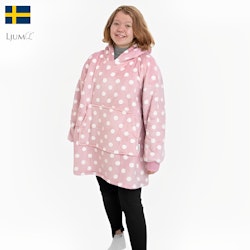 Ljum® Oversize Filt Hoodie Blanket Barn & Ungdom - Dots