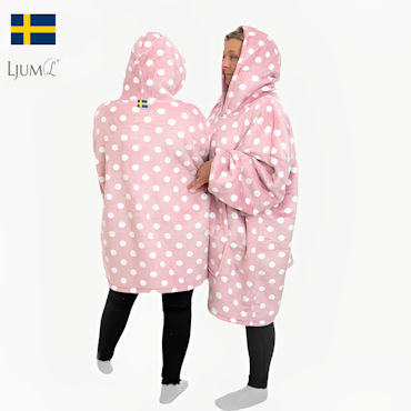 Ljum® Oversize Filt Hoodie Blanket - Dots