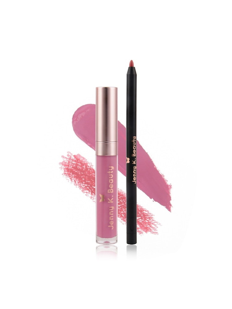 Loving Life Lip Kit ~ Matte Liquid Lipstick + Lip Liner 04. Polar Pink