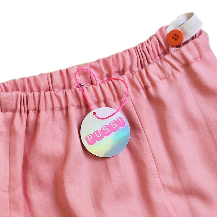 rosa shorts med zig-zag band ca. 98/104