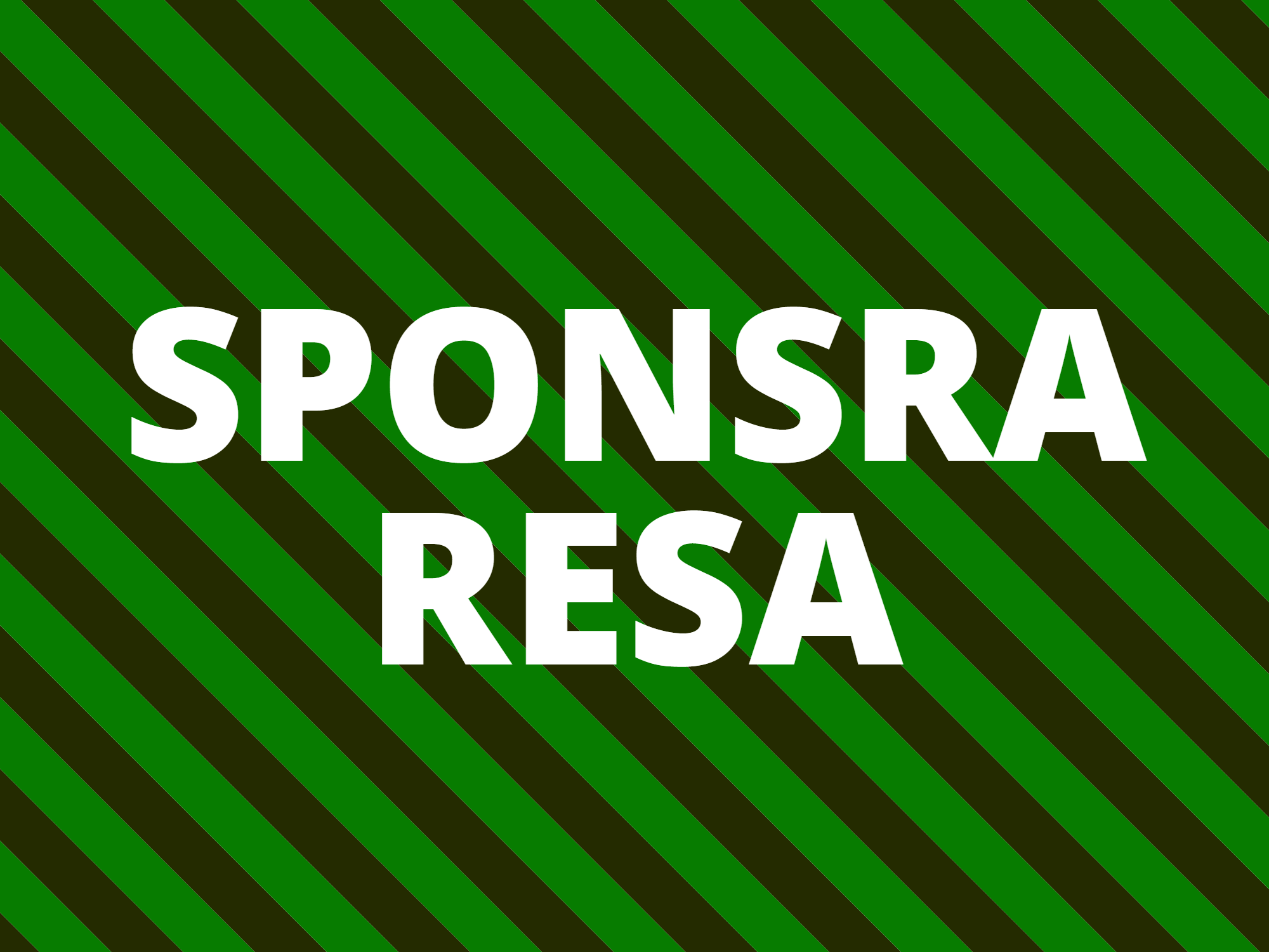 Sponsra resa